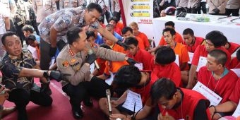 Selama Operasi Sikat Semeru 2023, Polrestabes Surabaya Amankan 100 Tersangka