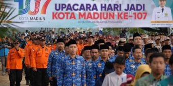 Peringati Hari Jadi ke-107, Kota Madiun Gelar Upacara di TPA Winongo