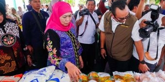 Stabilkan Harga Pangan, Gubernur Khofifah Gelar Pasar Murah di Bojonegoro Jelang Ramadhan