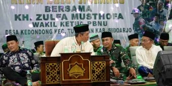 Penutupan TMMD ke-126 di Sidoarjo Dimeriahkan Pengajian dan Malam Keakraban Warga