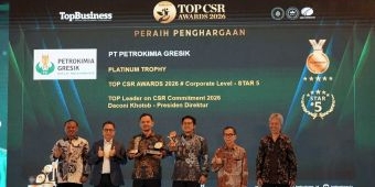 Petrokimia Gresik Raih Top Platinum Trophy di CSR Awards 2026