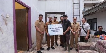 Wakil Wali Kota Batu Tinjau Lokasi Atap Ambruk di  Kelurahan Sisir