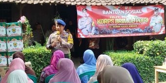 Eks Brimob Polres Jombang Gelar Baksos dan Santunan Anak Yatim