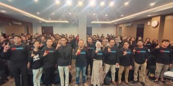 Ratusan Entrepreneur Muda Kota Kediri Deklarasi Dukung Vinanda-Gus Wim