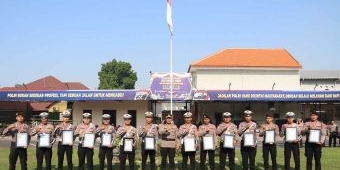 15 Personel Polres Mojokerto Kota Raih Penghargaan