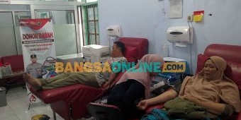 Polres Madiun Kota Gelar Donor Darah Sambut HUT ke-74 Humas Polri