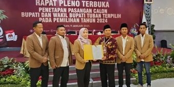 KPU Tetapkan Halindra-Joko sebagai Bupati dan Wakil Bupati Tuban 2025-2030