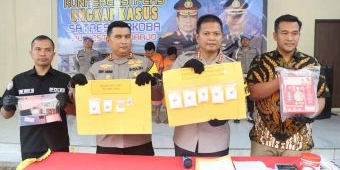 Polresta Sidoarjo Ungkap 2 Kasus Peredaran Sabu Seberat 598,02 Gram