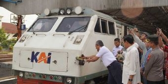 Perjalanan Perdana KA Manja Relasi Madiun-Pasar Senen, Berangkat dari Stasiun Madiun