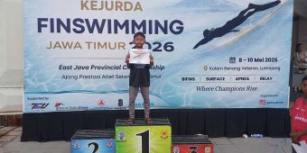 Atlet Selam dari Kabupaten Kediri Raih 14 Medali di Kejurda Finswimming Jatim 2026