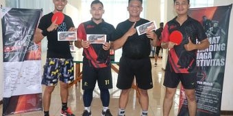 Pererat Tali Silaturahmi Antarpetugas, Lapas Pemuda Kelas IIA Madiun Gelar Lomba Tenis Meja