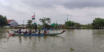 Peringati 1 Abad NU, 16 Tim Ramaikan Lomba Dayung Dragon Boat di Bengawan Jero Lamongan