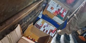 Gelar Operasi, Satpol PP Magetan dan Bea Cukai Madiun Sita Ratusan Bungkus Rokok Ilegal