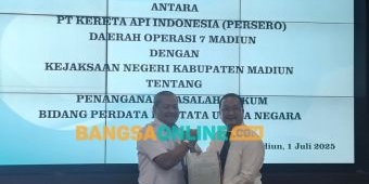 Amankan Aset, KAI Daop 7 Teken MoU dengan Kejari Kabupaten Madiun