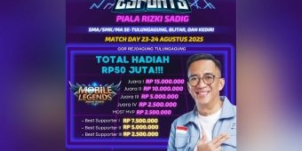Asyik, Total Hadiah Ditambah Jadi Rp50 Juta! Ayo Daftar Turnamen Pelajar MLBB Piala Rizki Sadig