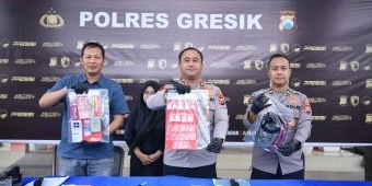 Polres Gresik Tangkap Residivis yang Edarkan Sabu Ketiga Kalinya, BB Seberat 51 Gram Diamankan