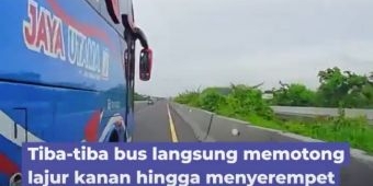 Kronologi Bus Jaya Utama Serempet Mobil Wuling Alvez di Tol Surabaya-Gresik