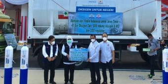 Tangani Covid-19 di Jatim, Kadin Indonesia Bantu 41 Ton Oksigen Cair dan 500 Tabung