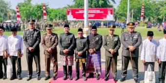 Bupati Pasuruan Pimpin Upacara Detik-Detik Proklamasi HUT RI ke-80 di Alun-Alun Bangil
