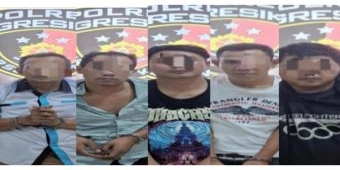 Polres Gresik Bekuk Komplotan Pembobol Uang Tabungan Ratusan Juta Rupiah Milik Warga GKB