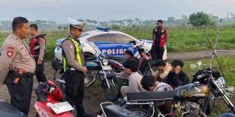 Polres Kediri Tindak Aksi Balap Liar di Puncu