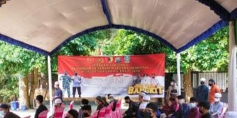 Kodim Ngawi Gelar Serbuan Vaksin Covid-19, Sasar Lingkungan Ponpes