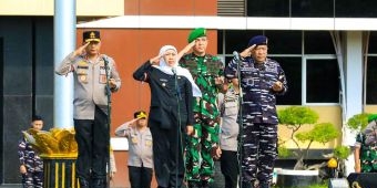 Pimpin Apel dan Doa Bersama, Gubernur Khofifah Teguhkan Komitmen Jaga Kamtibmas Kondusif