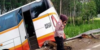 Bus Harapan Jaya Vs Kijang Innova di Kediri, 12 Luka-Luka