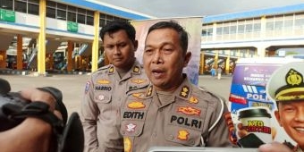 Polantas Menyapa di Terminal Purabaya, Sopir Bus Diingatkan Waspada Saat Angkut Pemudik