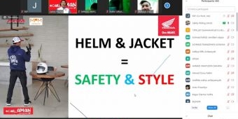 Jelang Momen Valentine, 450 Pelajar Ikuti Webinar Safety Riding MPM Honda Jatim