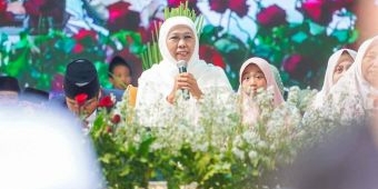 Habib Syech Puji Khofifah saat Sholawatan Bersama Santri PP Darussalam Mekar Agung Madiun