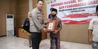 Dukung Pemulihan Ekonomi, Polres Kediri Gelar Bakti Sosial Sambut HUT Bhayakara