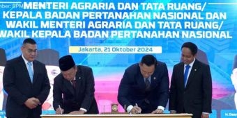 Sertijab Menteri dan Wamen ATR/BPN, Nusron Wahid Nyatakan Siap Lanjutkan Tugas