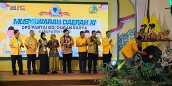 Hadi Setiawan Terpilih Sebagai Ketua DPD Golkar Kabupaten Kediri di Musda ke IX