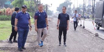 Pj Wali Kota Batu Minta Perbaikan Ruas Jalan Sultan Agung Dipercepat