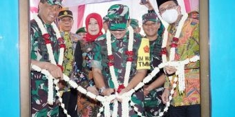 Tim Wasev Mabes TNI AD Tinjau Pelaksanaan TMMD Ke-114 Kodim 0816/Sidoarjo