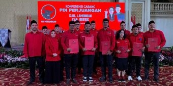 Dampingi Gus Yani, Thoriq Jabat Sekretaris dan Nadlir Bendahara PDIP Gresik 2025-2030