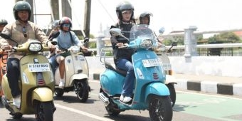 Urban Touring Bersama Scooterist, Vinanda Kenalkan Potensi Wisata Kota Kediri