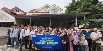 Latih Santri Siaga, BPBD Surabaya Sosialisasi Pesantren Tangguh Bencana di PP Bismar Al Mustaqim