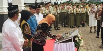 Wali Kota Kediri Dampingi Gubernur Jatim Resmikan Masjid dan Auditorium SMAN 5 Taruna Brawijaya