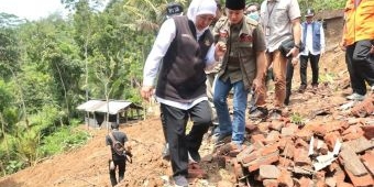 Gubernur Khofifah Hibahkan Lahan Dinas Perkebunan Jatim untuk Relokasi Korban Longsor di Trenggalek
