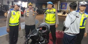 Gelar Razia KRYD, Polres Kediri Kota Tegakkan Disiplin Lalu Lintas dan Jaga Kamtibmas