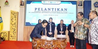 Unirow Tuban Lantik Pejabat Baru, Generasi Muda Isi Posisi Strategis