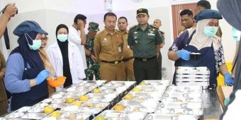 Dandim dan Sejumlah Kepala OPD Sumenep Tinjau Pelaksanaan Makan Bergizi Gratis Perdana