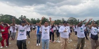 Semarak Senam Sehat Mubarok di Lapangan Gedeg