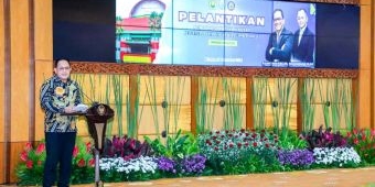 Di Pelantikan PP Kauje, Pj Gubernur Jatim Sebut Kontribusi Luar Biasa Unej dengan Alumni Berprestasi