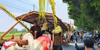 Meriahkan HUT RI ke-80, Pemkab Kediri Gelar Parade Cikar 2025 di Situs Arca Totok Kerot
