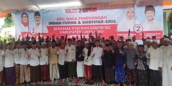 Apel Bersama Ratusan Kiai dan Tokoh NU: Indah-Yudha dan Khofifah-Emil Wajib Menang