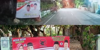 Target Menang Total, PDIP Gresik Pasang Ribuan APK Yani-Alif dan Risma-Gus Hans