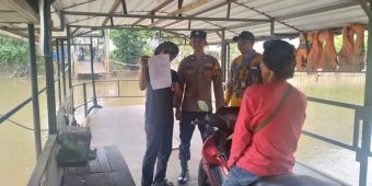 Polsek Taman Imbau Operator Perahu Waspadai Debit Sungai